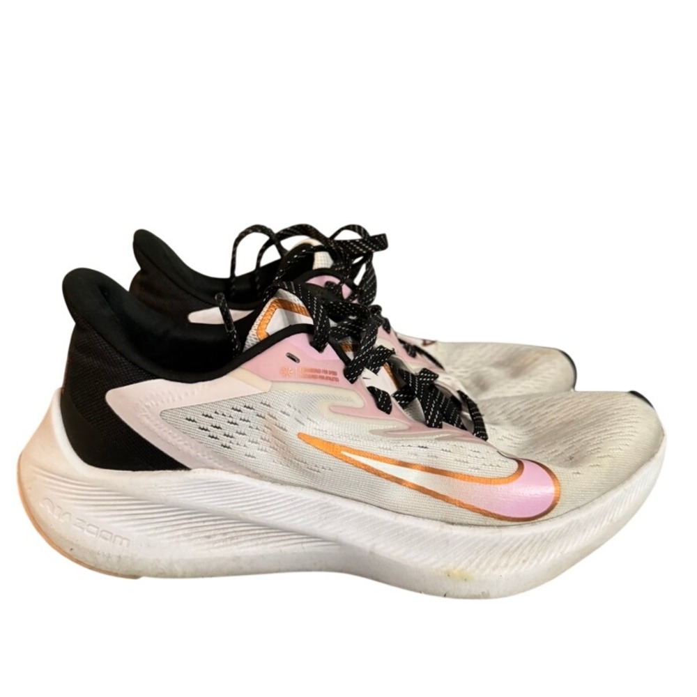 Nike Air Zoom Winflo 8 Womens Running Shoes White Pink Black CW3421-103 Size 8